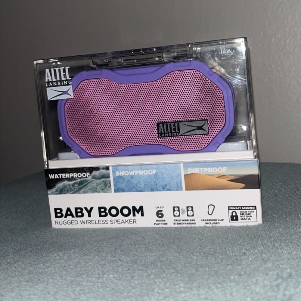 Altec Lansing Purple Baby Boom Speaker